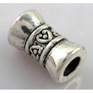 Tibetan Silver Spacers beads Non-Nickel, 9x15mm, 4.5mm hole