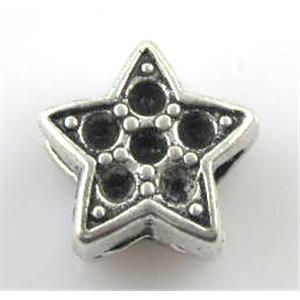Tibetan Silver spacer Non-Nickel, 18mm dia, 5mm hole
