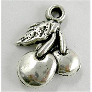 Tibetan Silver pendant Bead Non-Nickel, 13x18mm