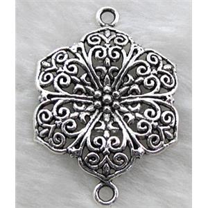 Connector, tibetan silver Non-Nickel, 30mm dia