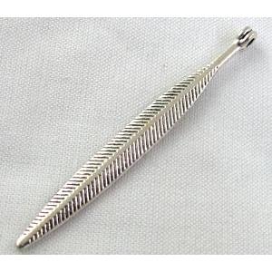 Tibetan Silver pendant non-nickel, 56mm length