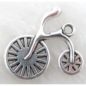 Bicycle charms, Tibetan Silver pendant non-nickel, 25x25mm