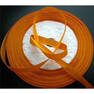 Satin Ribbon, orange, 7mm wide,22m per roll
