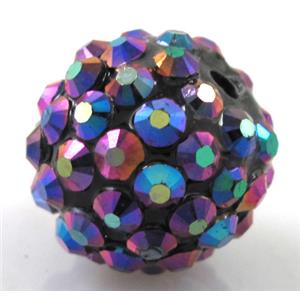 Round crystal rhinestone bead, 22MM dia