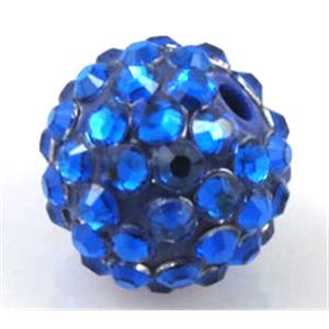 Round crystal rhinestone bead, 22MM dia