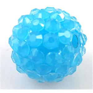 Round crystal rhinestone bead, 12MM dia
