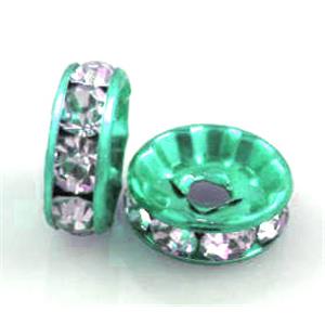 Rondelle rhinestone, Middle East Rhinestone, approx 6mm