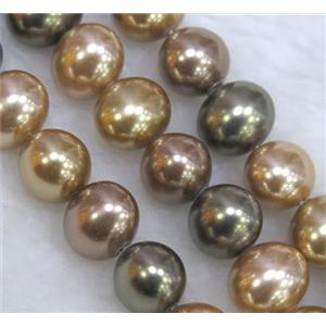 Pearlized Shell Bead, potato shape, approx 10x12mm