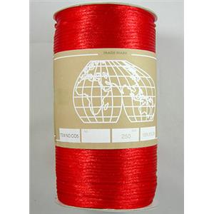 red Satin Rattail Cord, 2.0mm dia