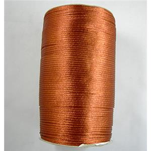 Satin Rattail Cord, brown, 2.0mm dia