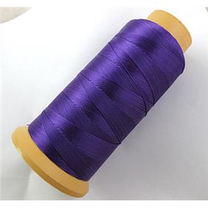 Purple Nylon cord, approx 0.5mm, 450meter per roll