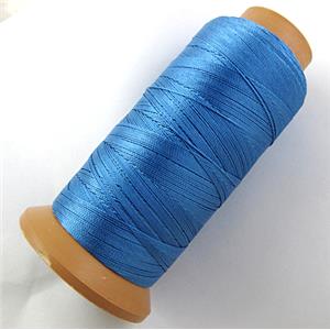Nylon cord, blue, approx 0.5mm, 450meter per roll