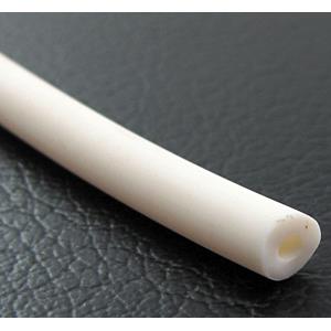 Rubber Cord, hollow, white, 4mm dia, Tube wire, approx 350meters