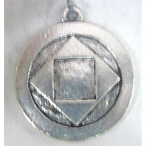 Tibetan Silver pendants, 24x21mm