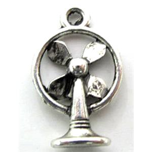 Tibetan Silver charm pendants, Non-Nickel, 28mm