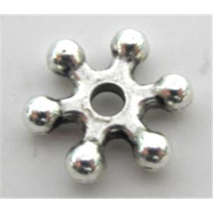 Tibetan Silver Spacers Non-Nickel, zinc alloy beads, 12mm dia