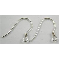 sterling silver Earring Wire, 14mm length
