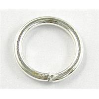 Jump Rings, iron, silver plated, approx 16mm