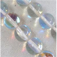 round synthetic clear Aura Quartz Glass Beads, approx 6mm dia
