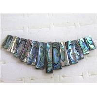 Paua Abalone shell choker for necklace, approx 12-30mm