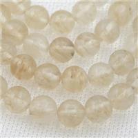 coffee watermelon quartz beads, round, 10mm dia, approx 38pcs per st
