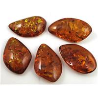 amber pendant, freeform, coffee, approx 28-45mm