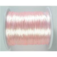 stretchy Crystal Thread, light pink, approx 16.2meters per roll