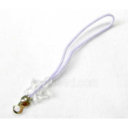 Mobile phone cord, violet