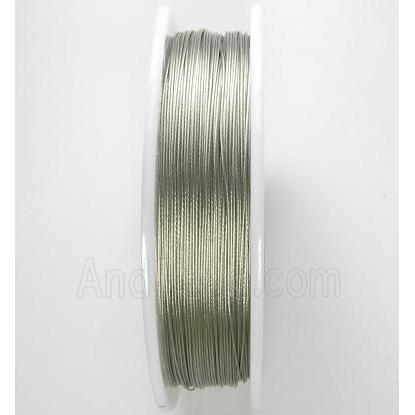 Jewelry binding wire Tiger tail, silver color