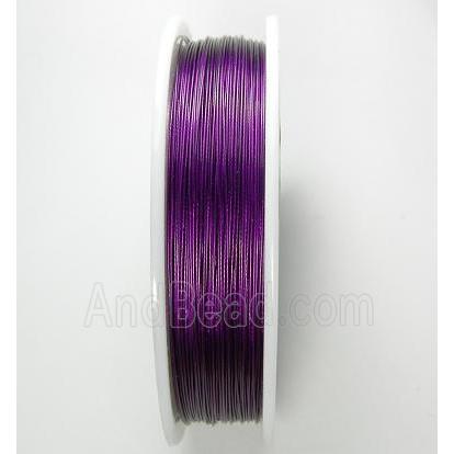 Jewelry Binding Wire Taiger Tail Steel Fuchsia