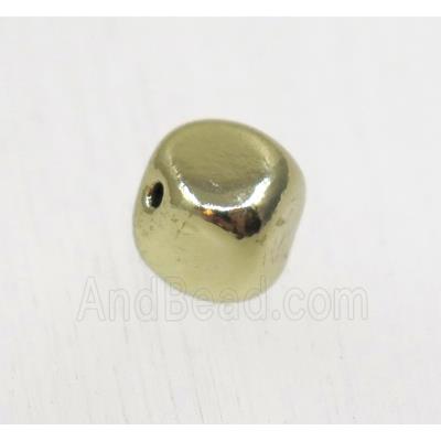 tibetan silver beads, zinc, non-nickel, antique gold