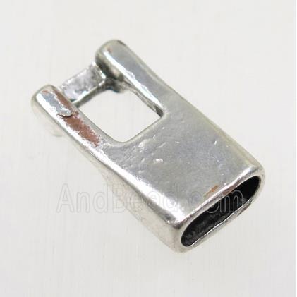 tibetan silver cord end, non-nickel