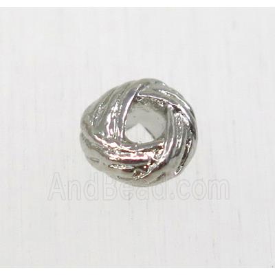 tibetan silver beads, zinc, non-nickel