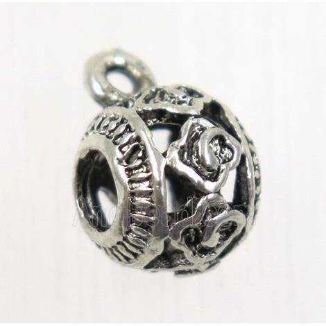 hollow tibetan silver hanger, non-nickel