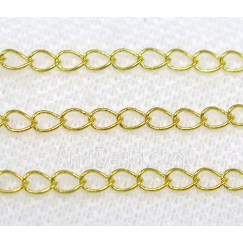 copper chain, gold plated