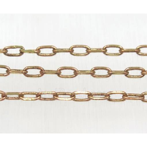 Raw Brass faceted Chain Jewelry Chain