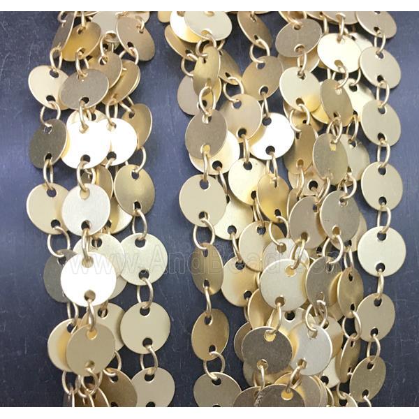 copper chain, circle, Duck gold