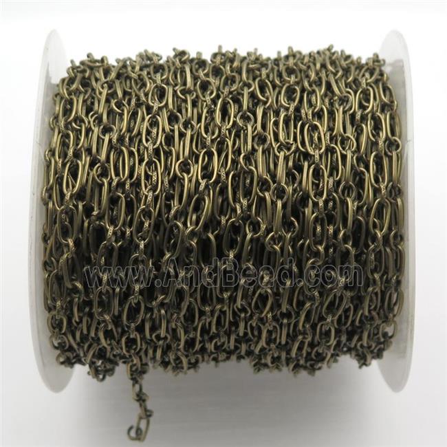 Iron chain, antique bronze