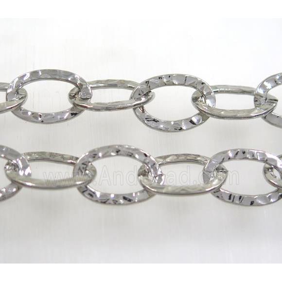 copper chain, platinum plated