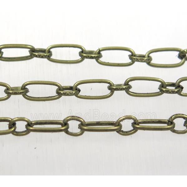 iron chain, Antique bronze plated