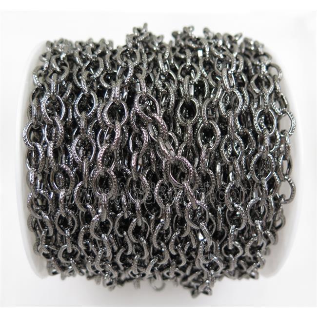 iron chain, black plated