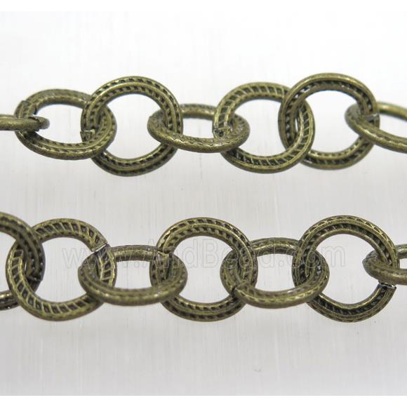 iron chain, Antique bronze plated