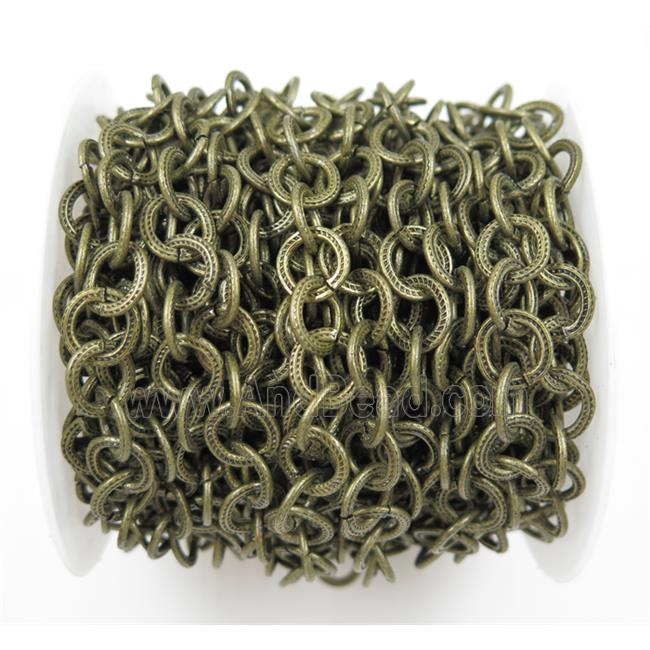iron chain, Antique bronze plated