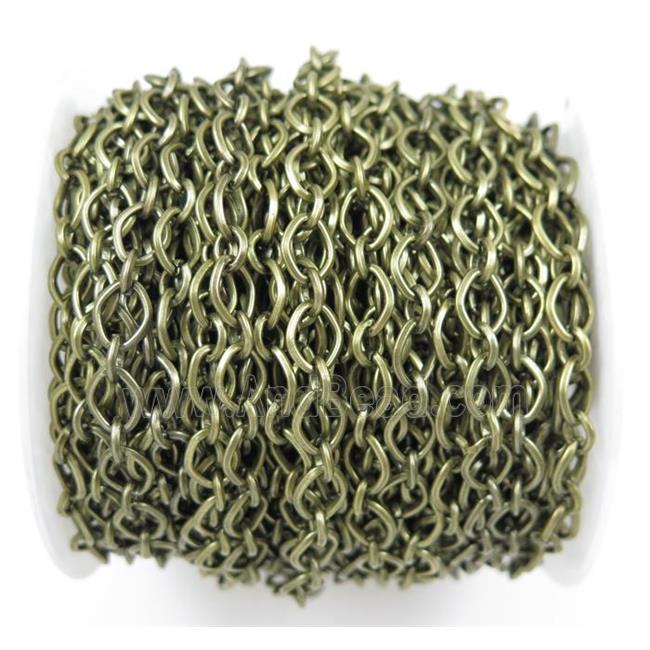 iron chain, Antique bronze plated