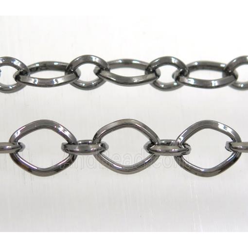iron chain, black plated