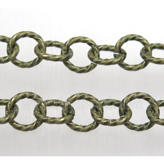iron chain, Antique bronze plated