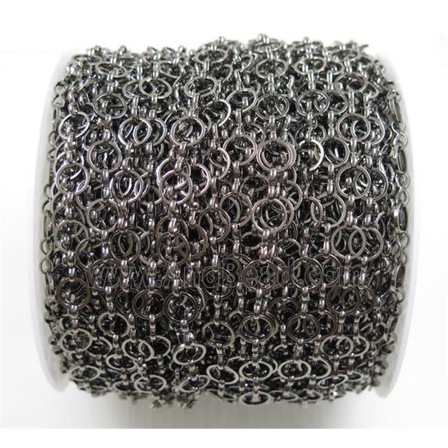 copper chain, black plated
