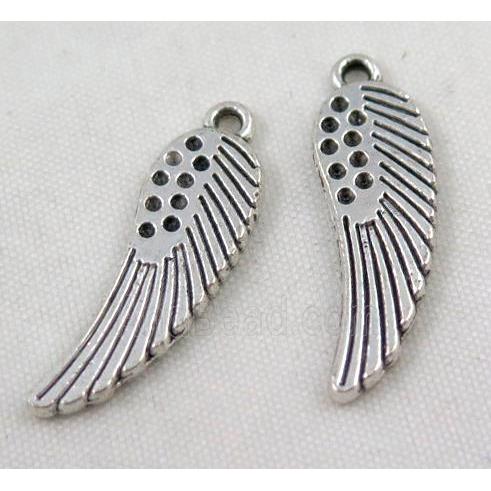 Tibetan silver angel wing pendant, Non-nickel