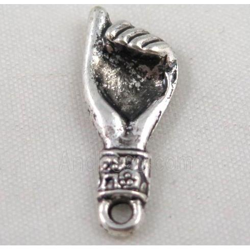 Tibetan silver hand pendant, Non-nickel