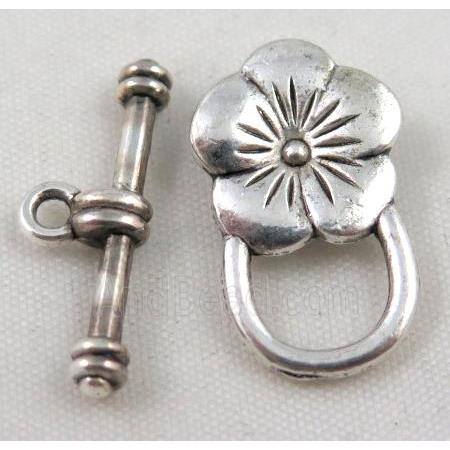 Tibetan Silver Toggle Clasp Non-Nickel